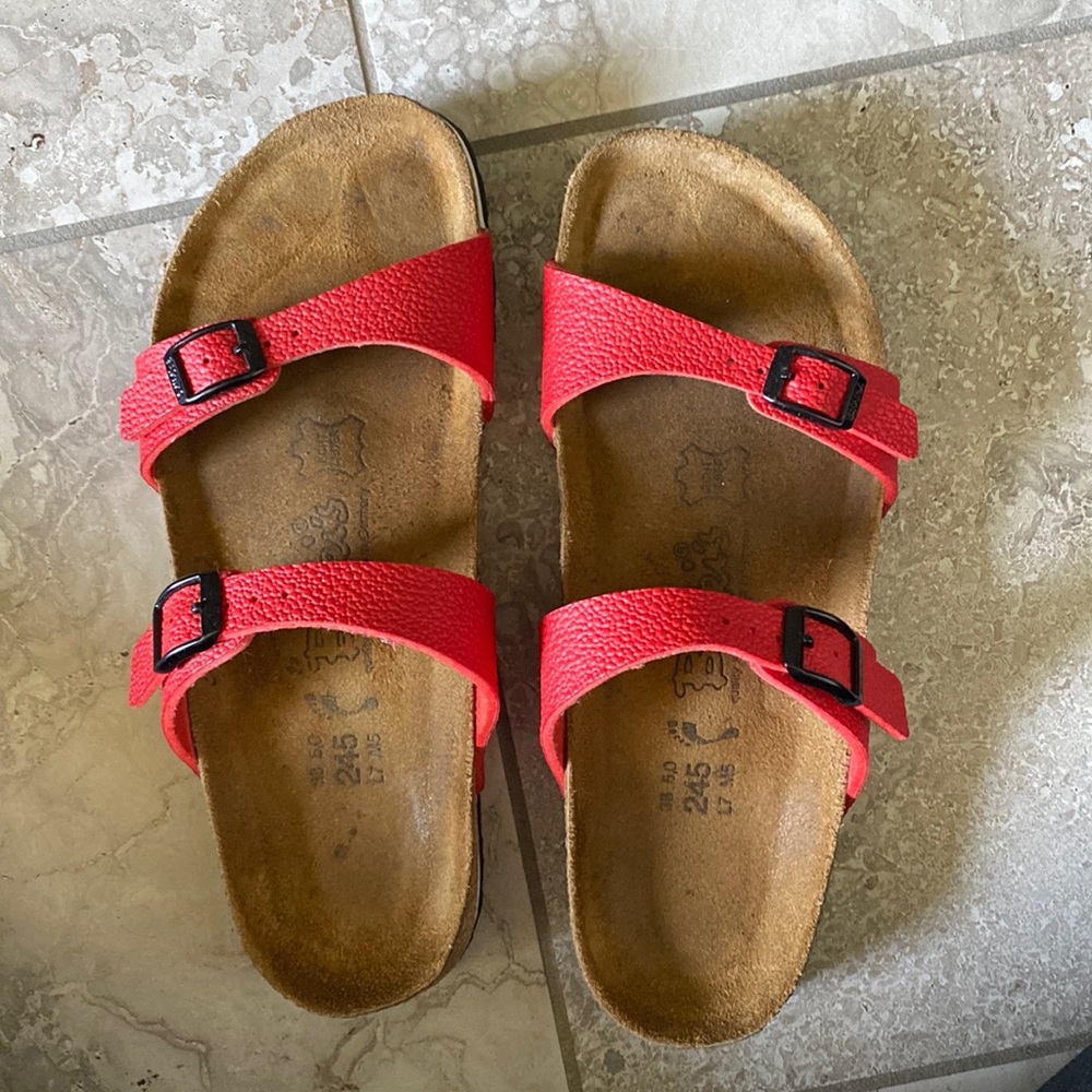 Birki’s by Birkenstock in red VGUC